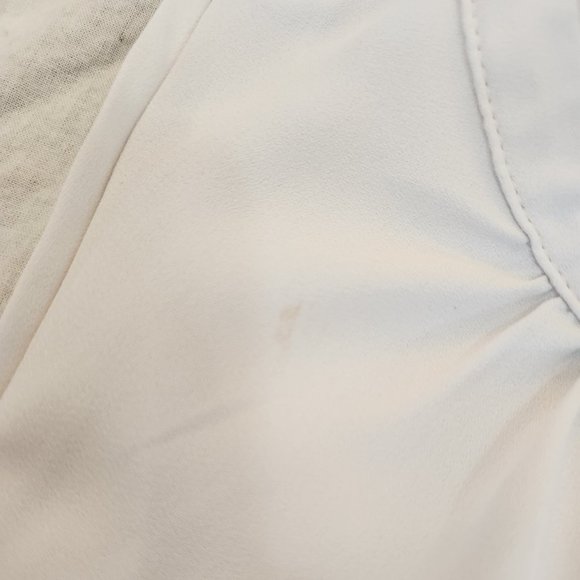 LOFT Sleeveless Cream-Colored Top - XXS Petite - Picture 6 of 13